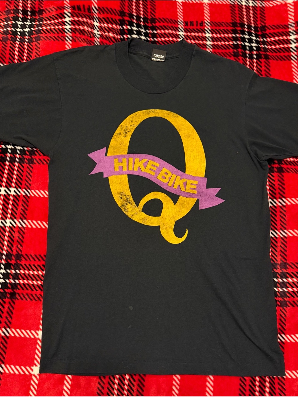 Men's Black Hike Bike Q Graphic Short-Sleeve Tee